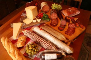 Wide variety of Meats and Cheeses